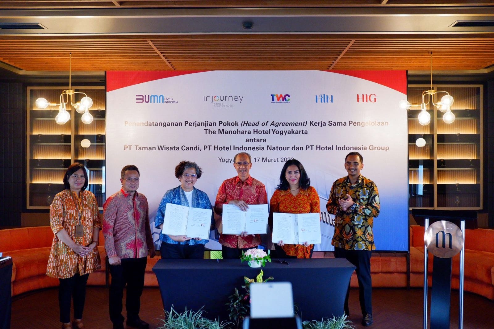 Jalankan Roadmap Holding Hotel Bumn Hin Dan Twc Menandatangani Head Of